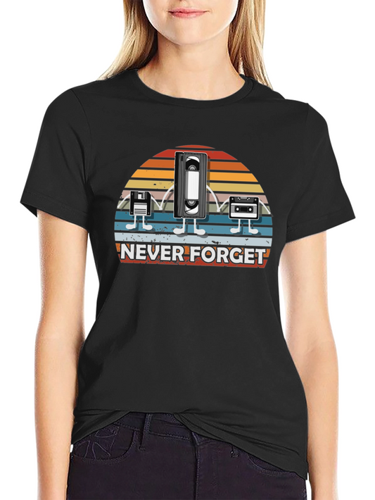 Retro Media T-Shirt - Never Forget