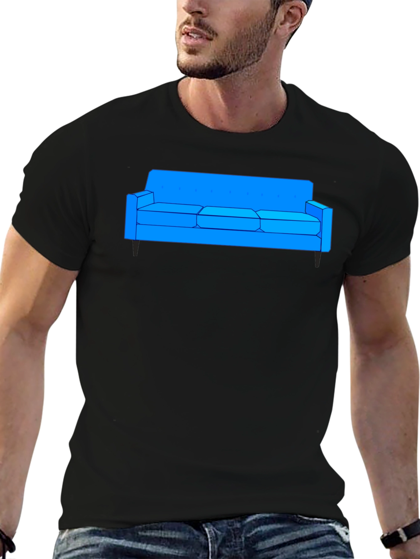 Couch Graphic Tee - Stylish & Comfortable