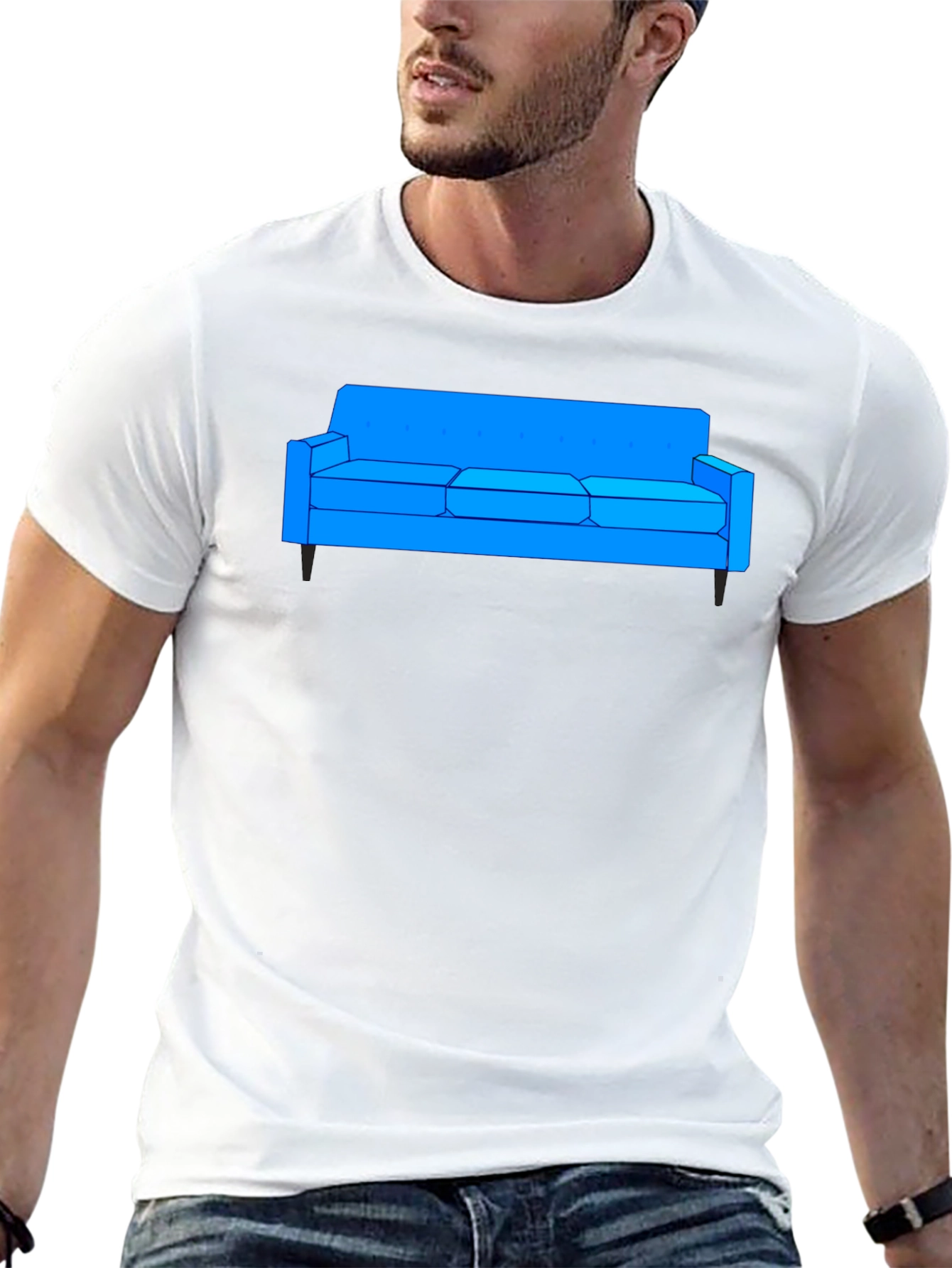 Couch Graphic Tee - Stylish & Comfortable