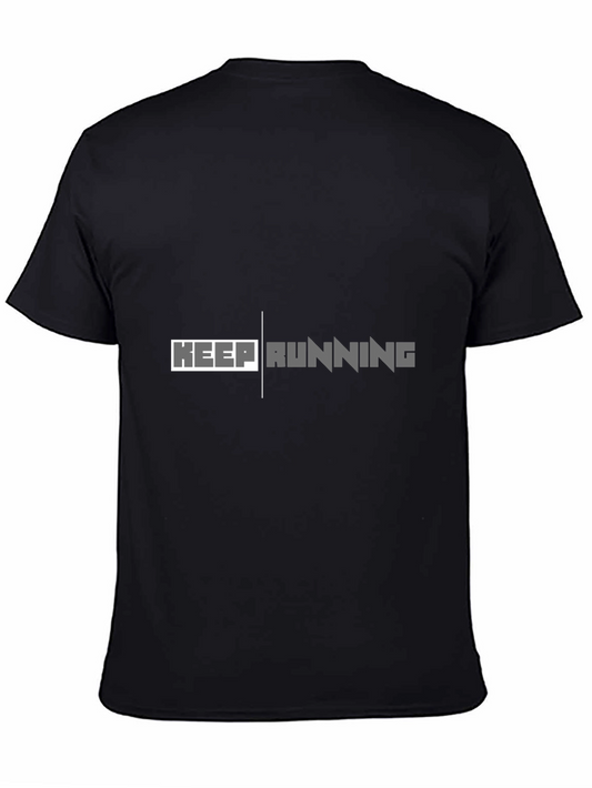 Keep Running Black T-Shirt