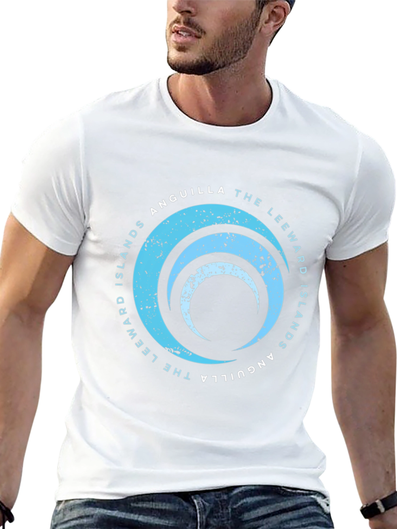Anguilla Leeward Islands Graphic Tee - Black