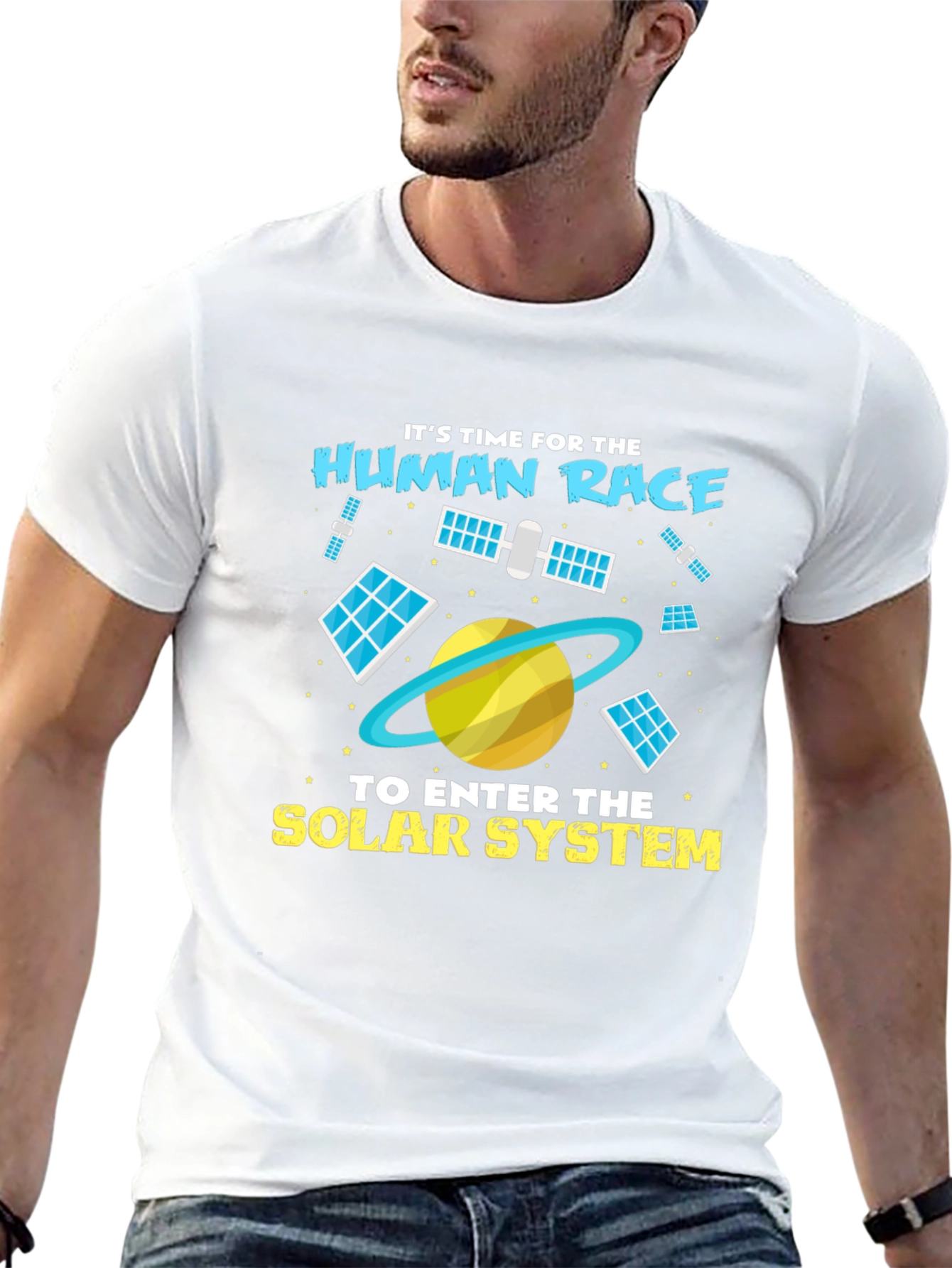 Human Race Solar System Black T-Shirt