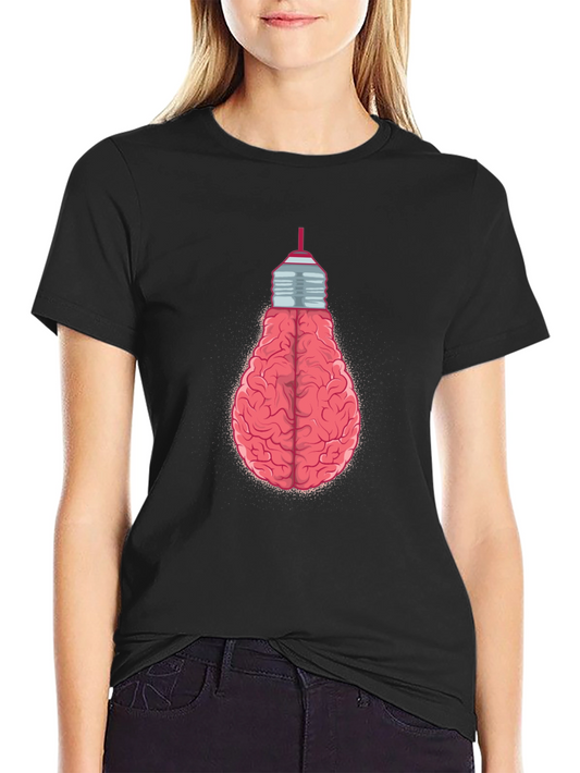 Brain Bulb T-Shirt - Creative Idea Tee