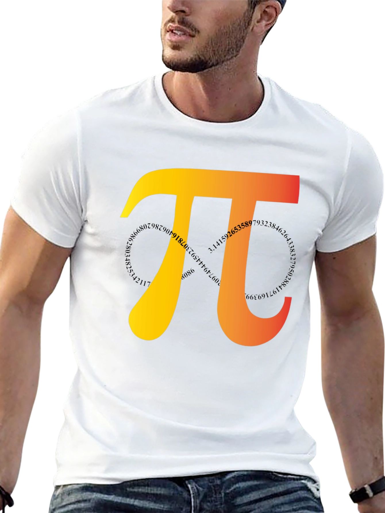 Pi Symbol Graphic Tee - Math Lovers T-Shirt