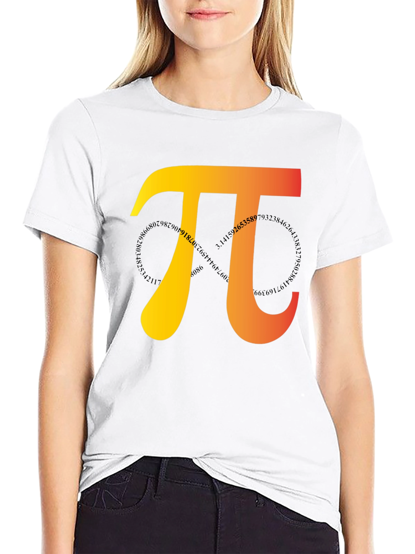 Pi Symbol Graphic Tee - Math Lovers T-Shirt