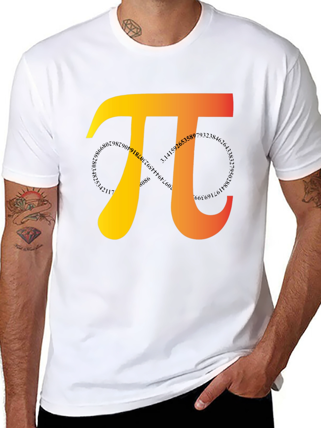 Pi Symbol Graphic Tee - Math Lovers T-Shirt