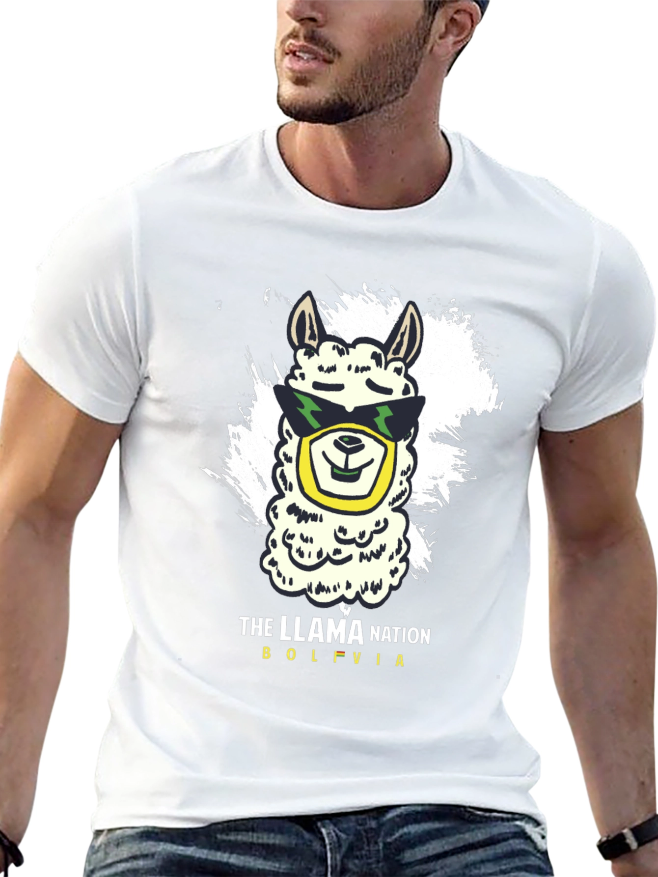Llama Nation Graphic Tee - Bolivia Pride!