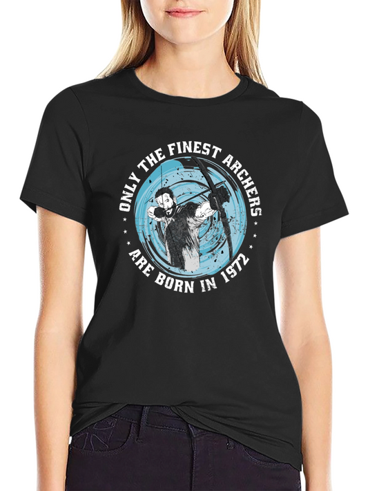 Finest Archers Born in 1972 Black T-Shirt