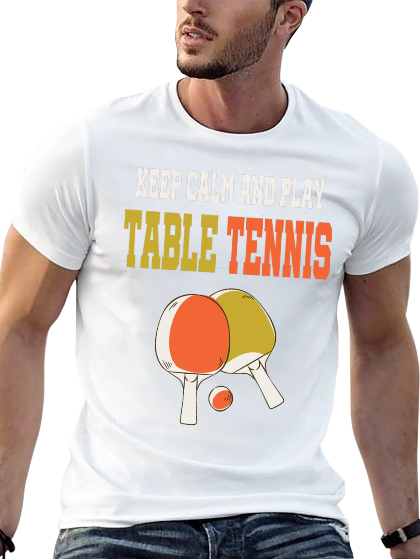 Keep Calm and Play Table Tennis T-Shirt