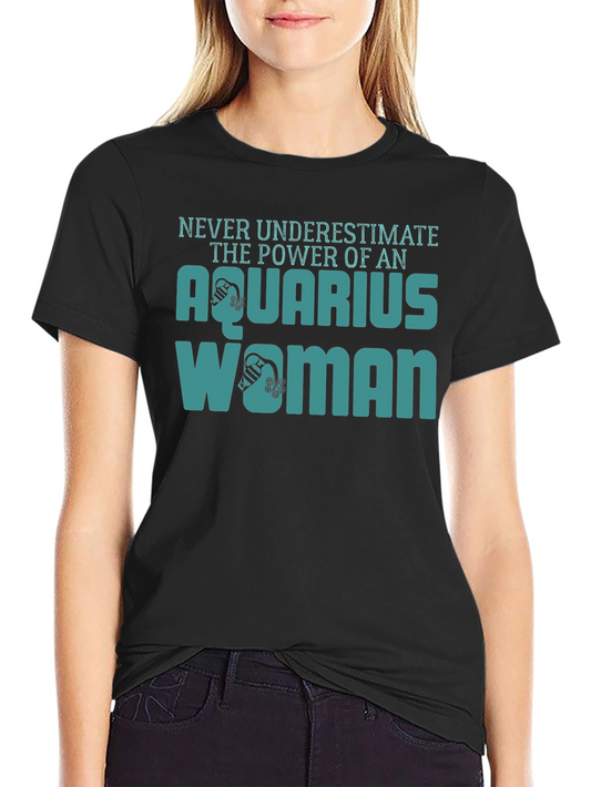 Aquarius Woman Black T-Shirt
