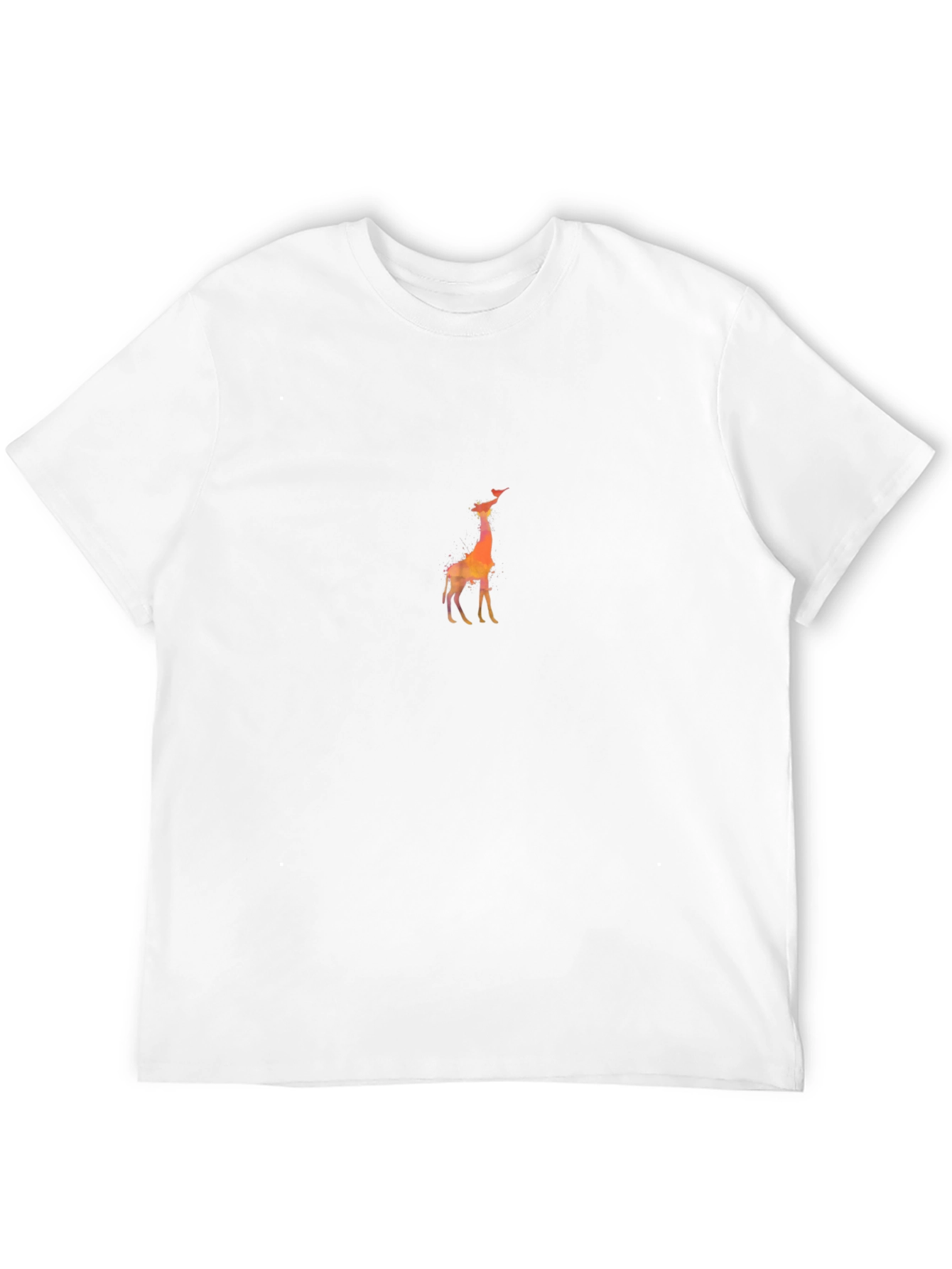 Giraffe & Bird Graphic Tee - Black