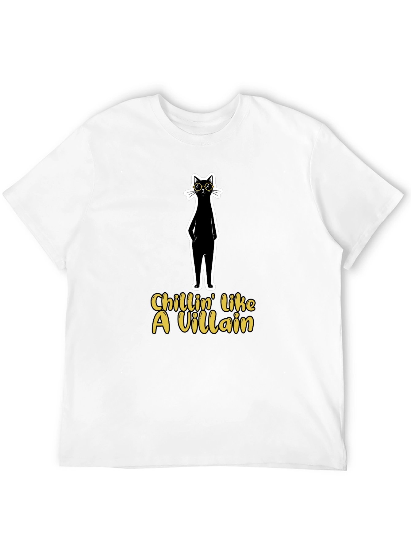Chillin Like a Villain Black Cat T-Shirt
