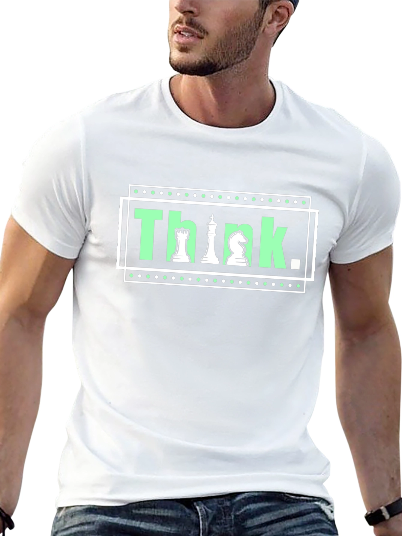 Think Chess Graphic T-Shirt - Stylish and Clever Design
