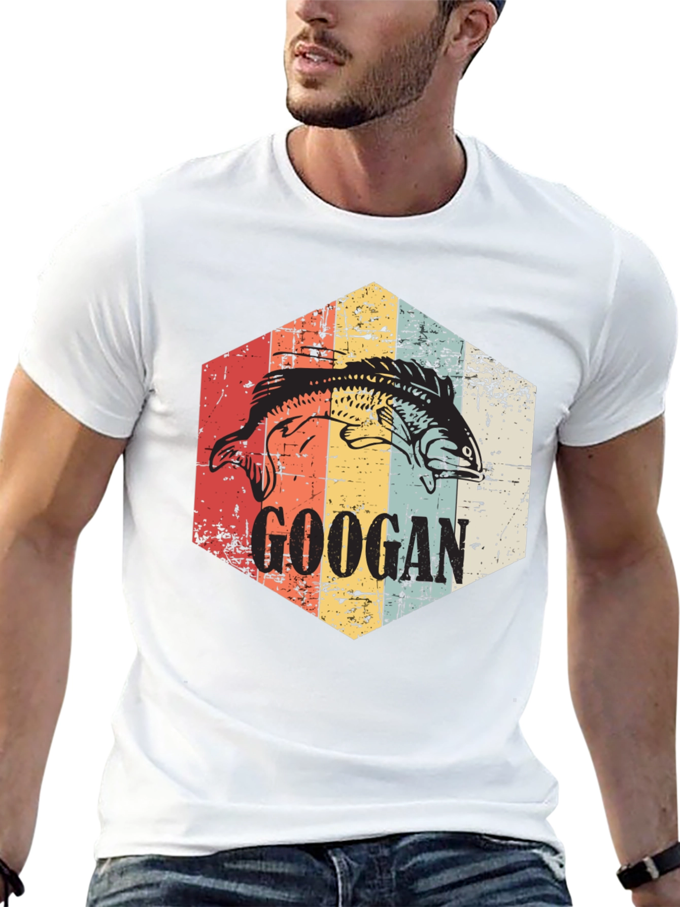 Googan Fishing T-Shirt - Retro Angler Tee