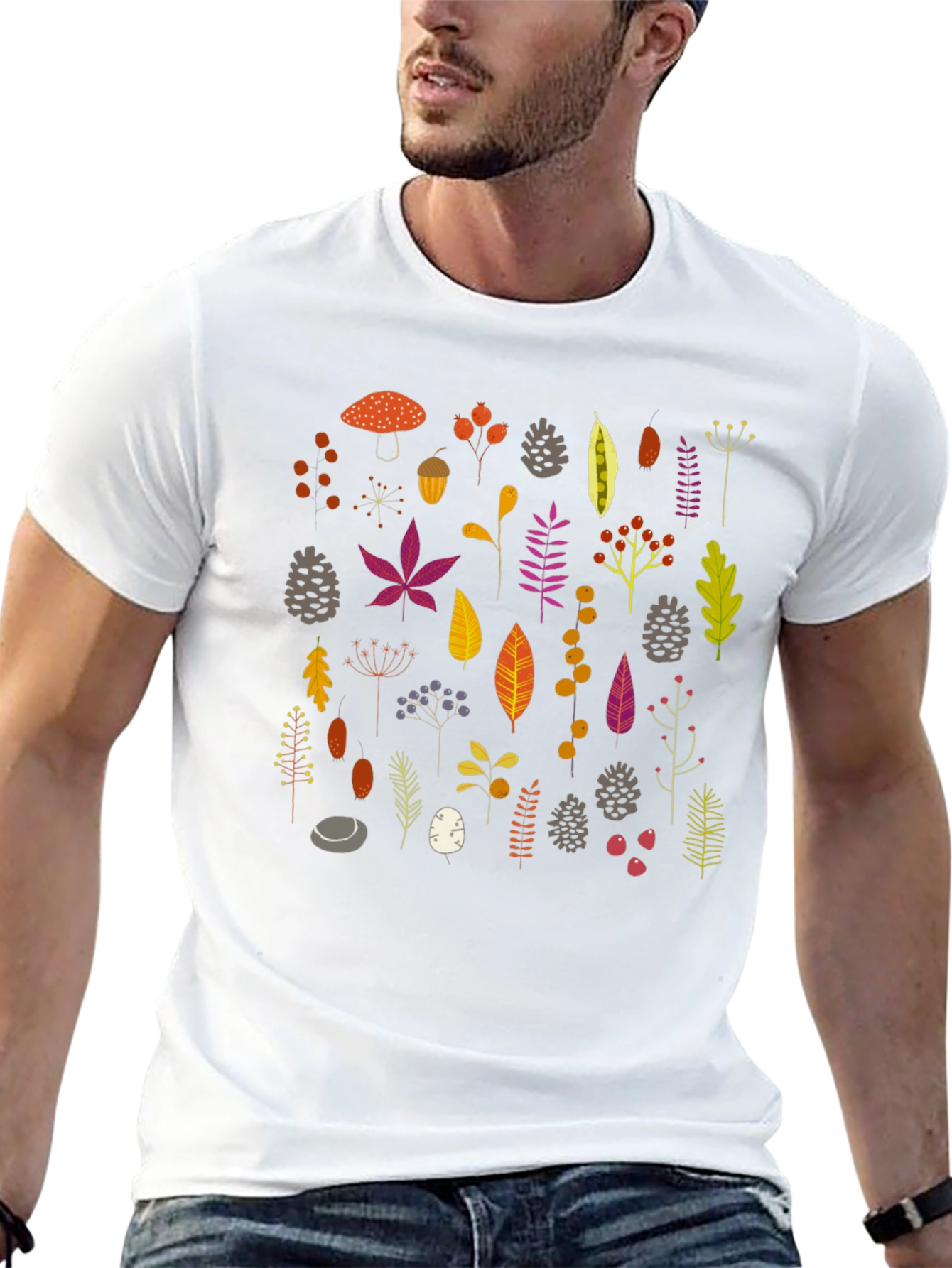 Autumn Forest Patterned T-Shirt