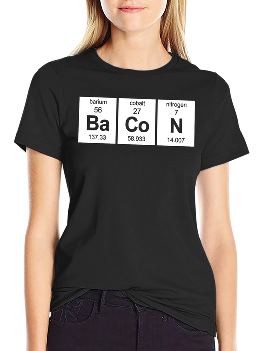 Bacon Elements T-Shirt - Periodic Table Funny Tee