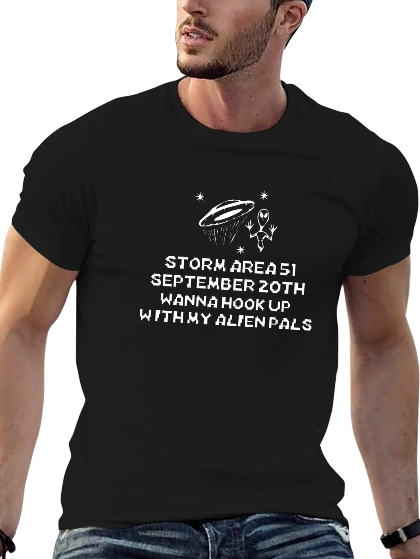 Storm Area 51 Alien Graphic T-Shirt