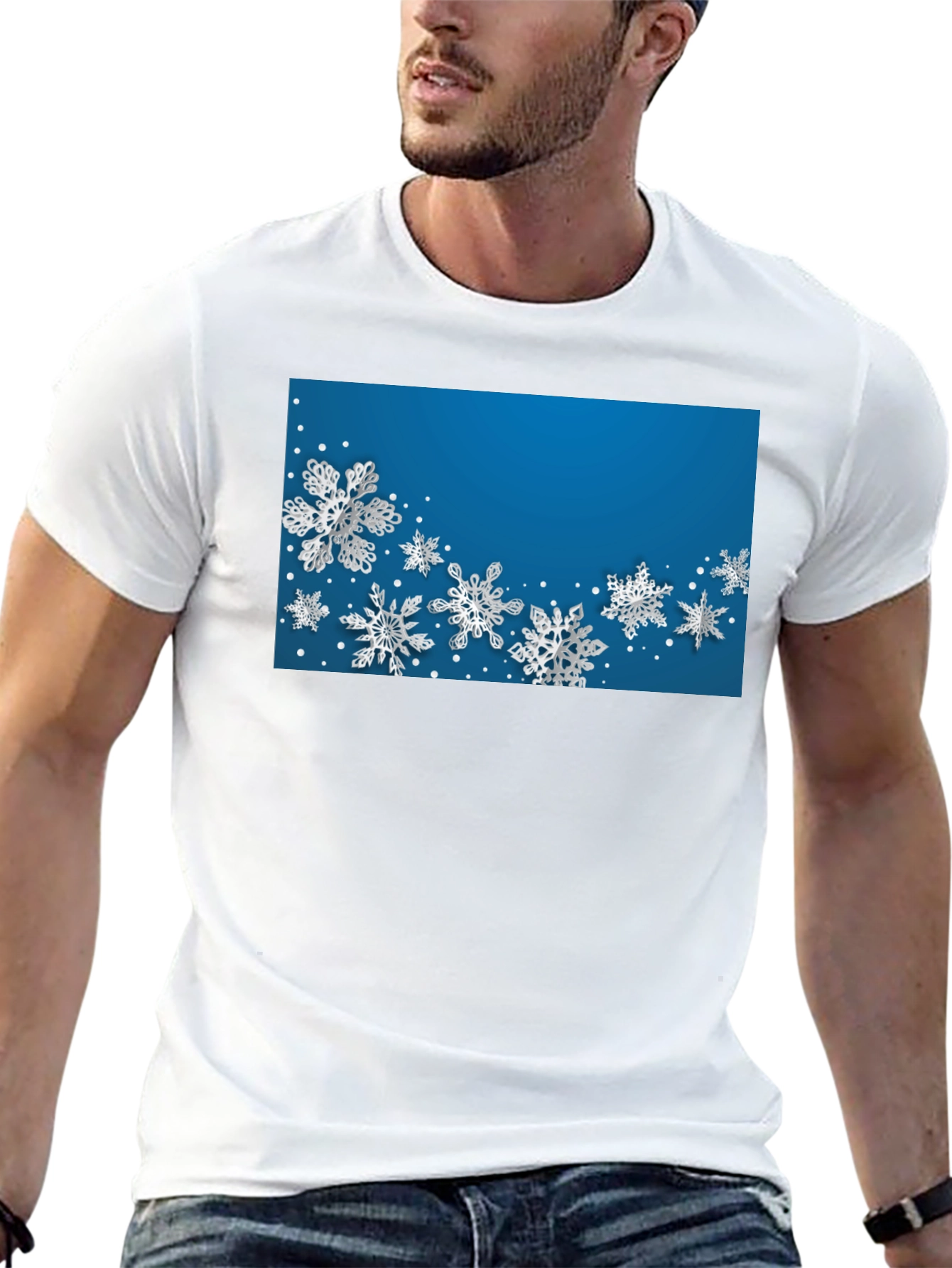 Snowflake Patterned Tee