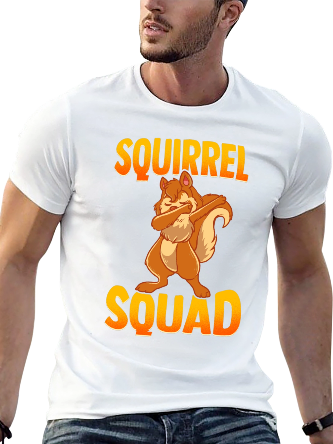 Squirrel Squad T-Shirt - Funny Dabbing Squirrel Tee