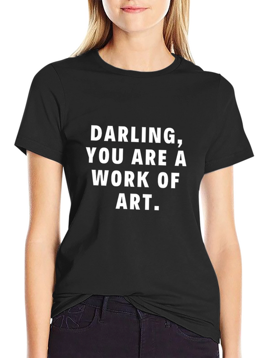 Darling Work of Art Black Graphic Tee