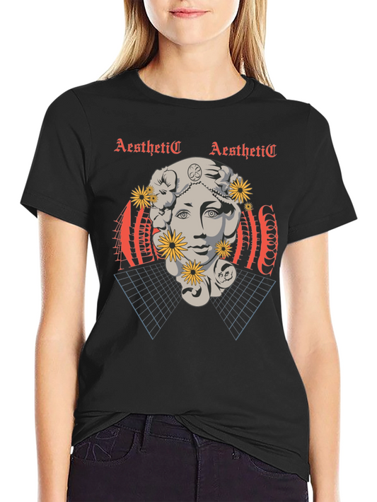 Aesthetic Statue Graphic T-Shirt - Unisex