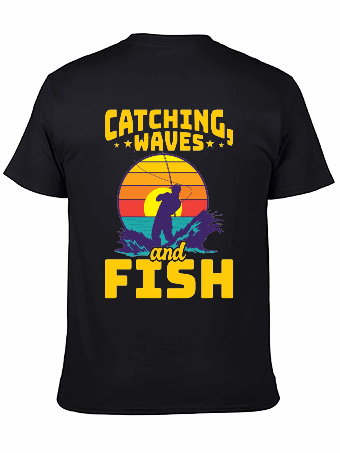 Catching Waves & Fish Graphic Tee