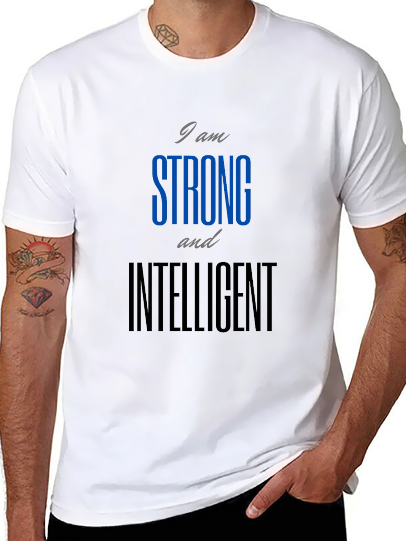 Strong and Intelligent Graphic T-Shirt