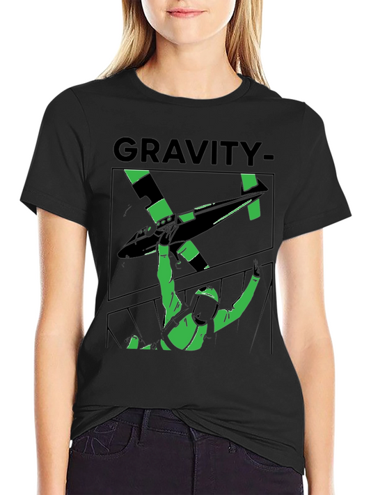 Gravity Skydive T-Shirt - Black Graphic Tee