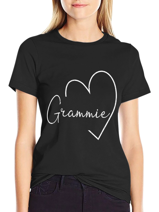 Grammie Heart Graphic Tee - Black T-Shirt