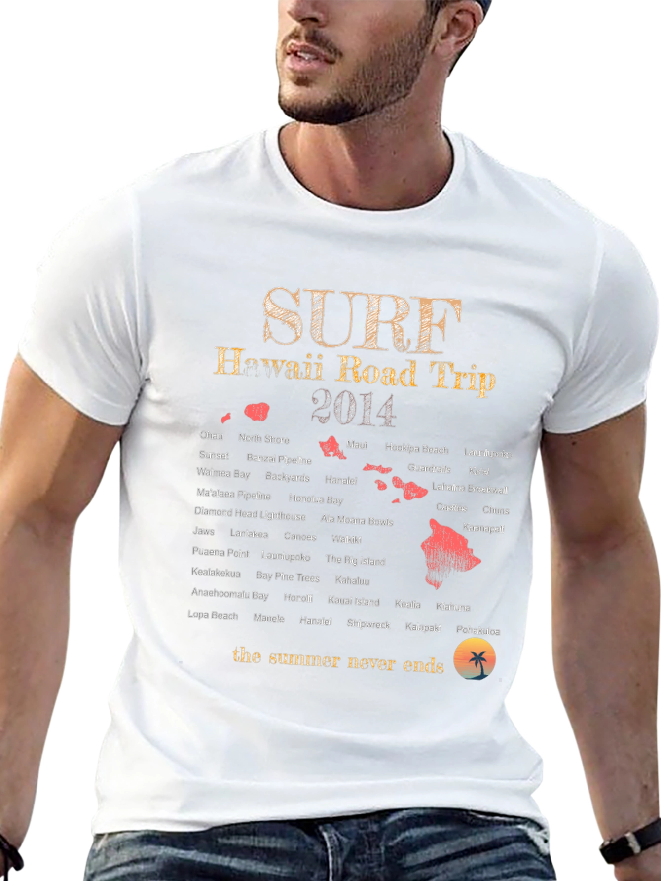 Hawaii Road Trip 2014 Surf T-Shirt