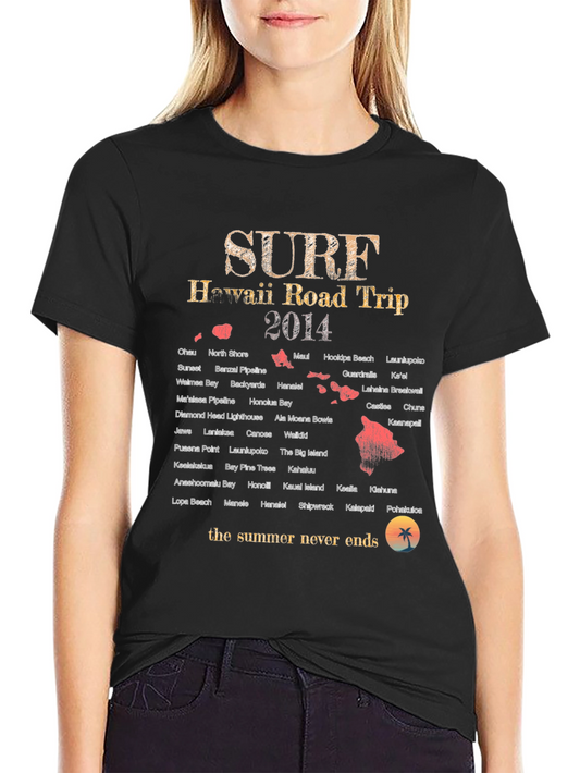 Hawaii Road Trip 2014 Surf T-Shirt