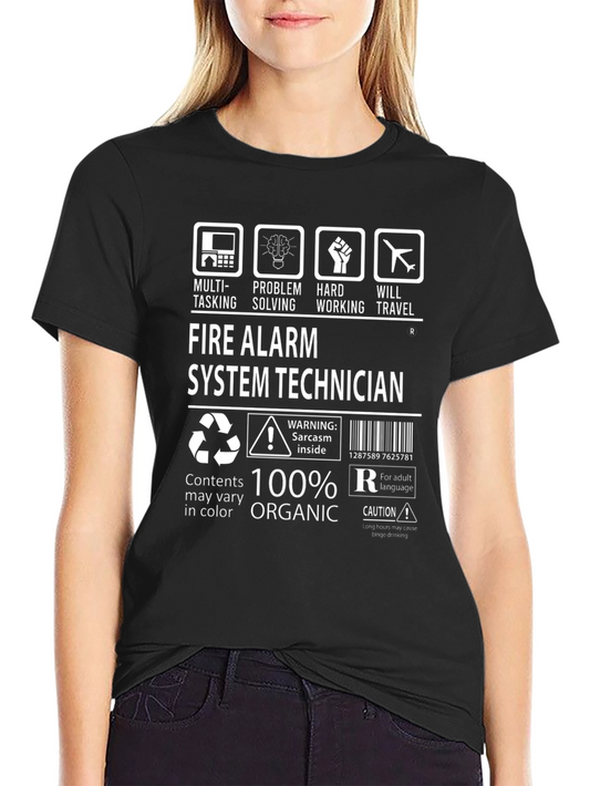 Fire Alarm System Technician 100% Organic T-Shirt