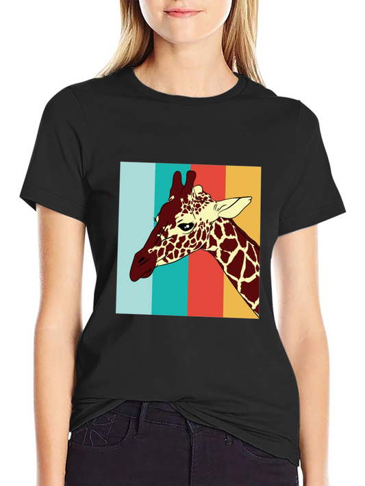 Giraffe Retro Style T-Shirt