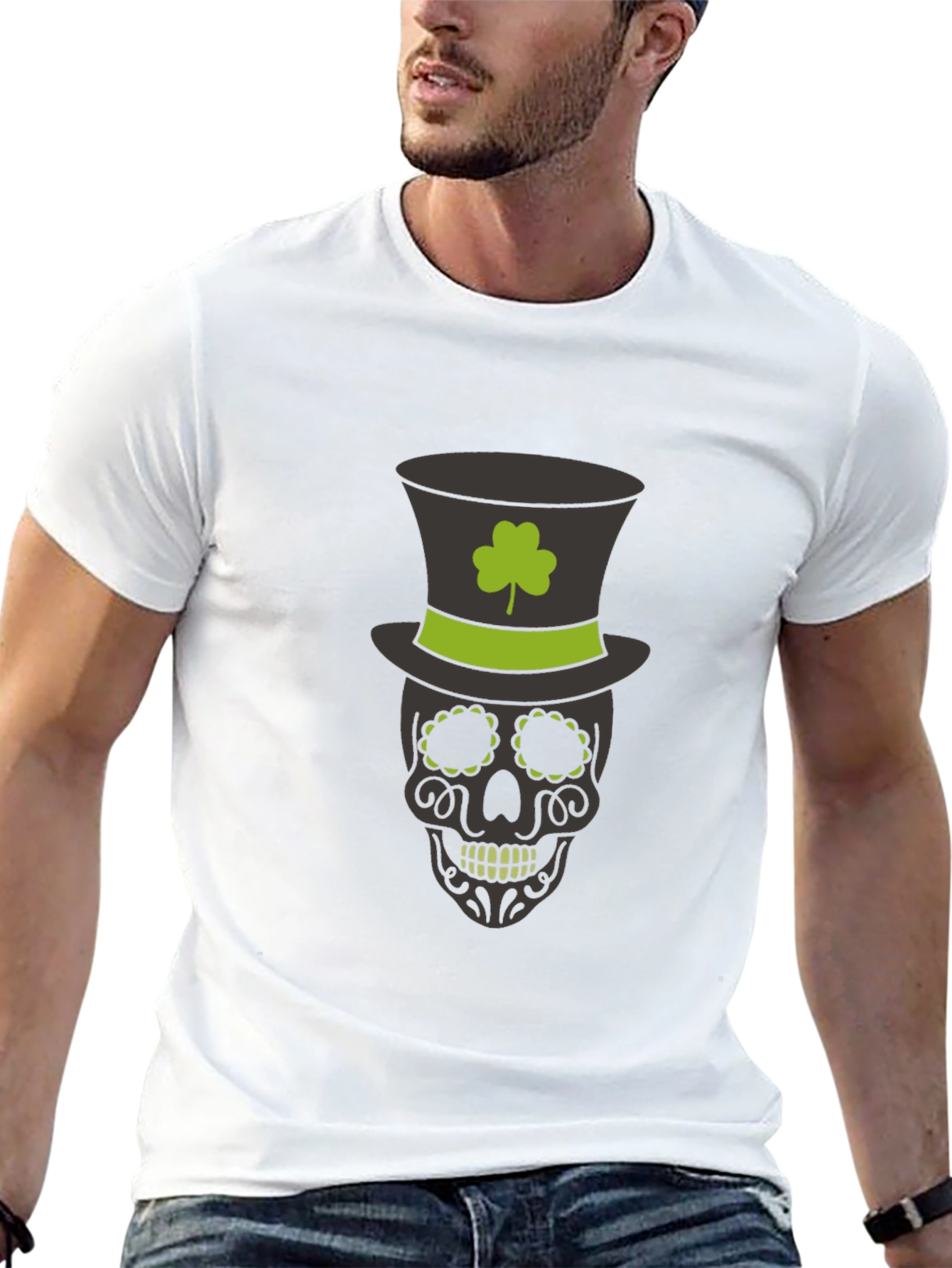 St. Patricks Day Skull T-Shirt