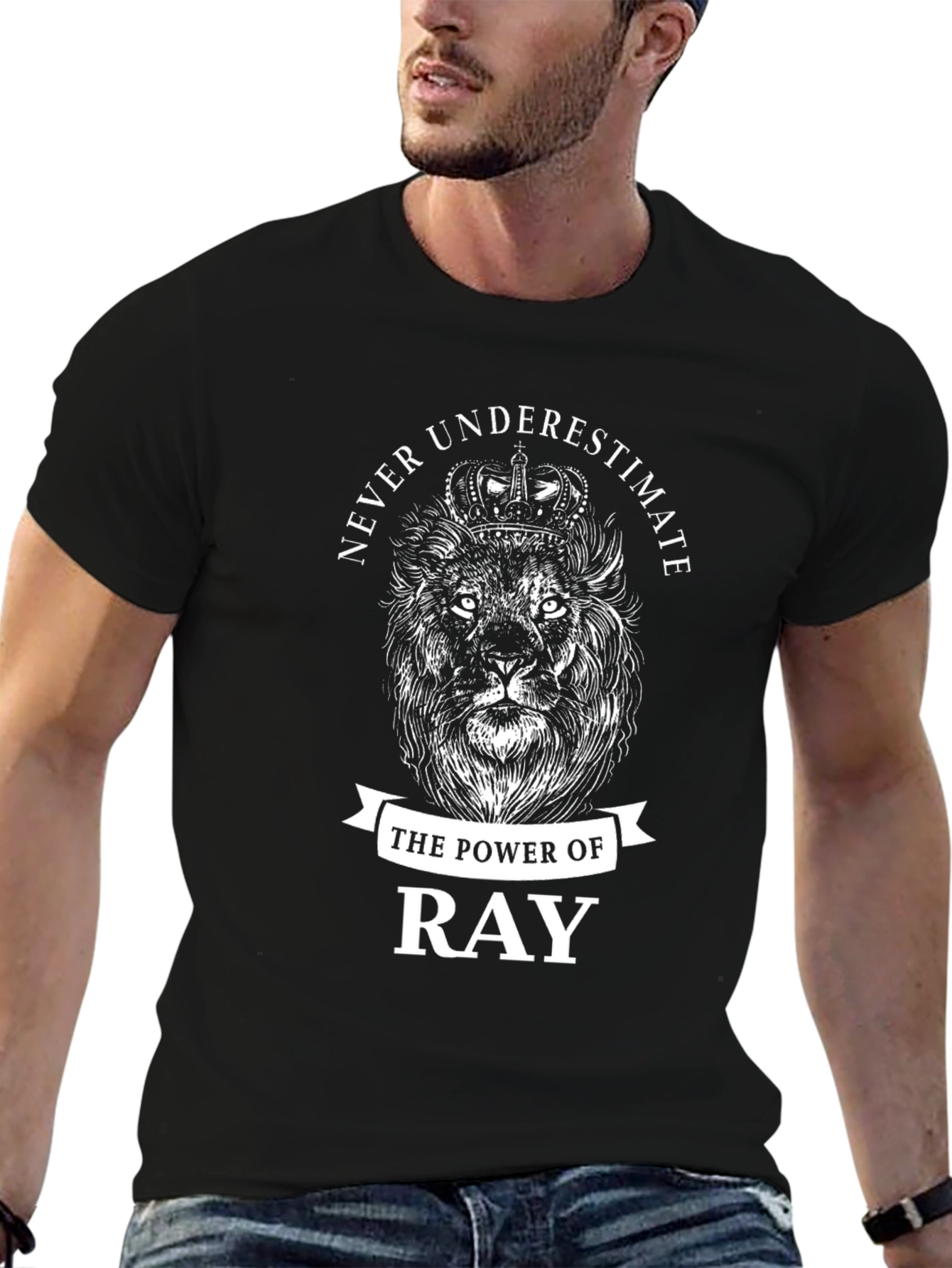 Power of Ray Lion Graphic T-Shirt