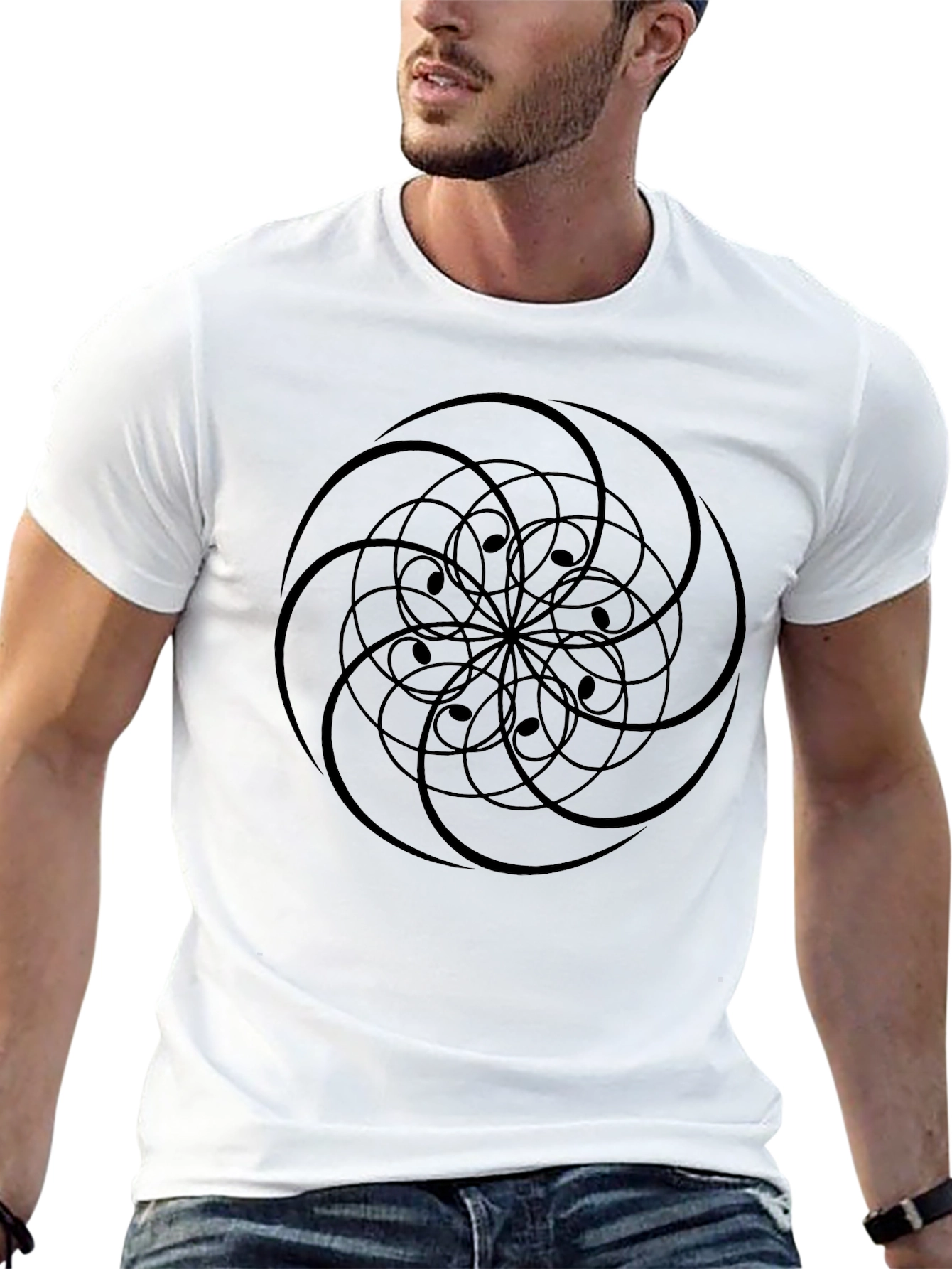 Abstract Mandala Graphic T-Shirt