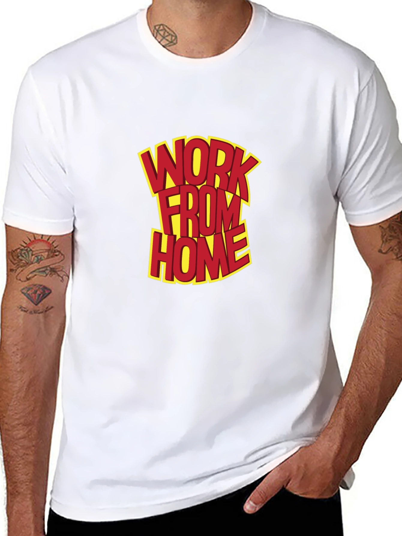 Work From Home Graphic Tee - Black