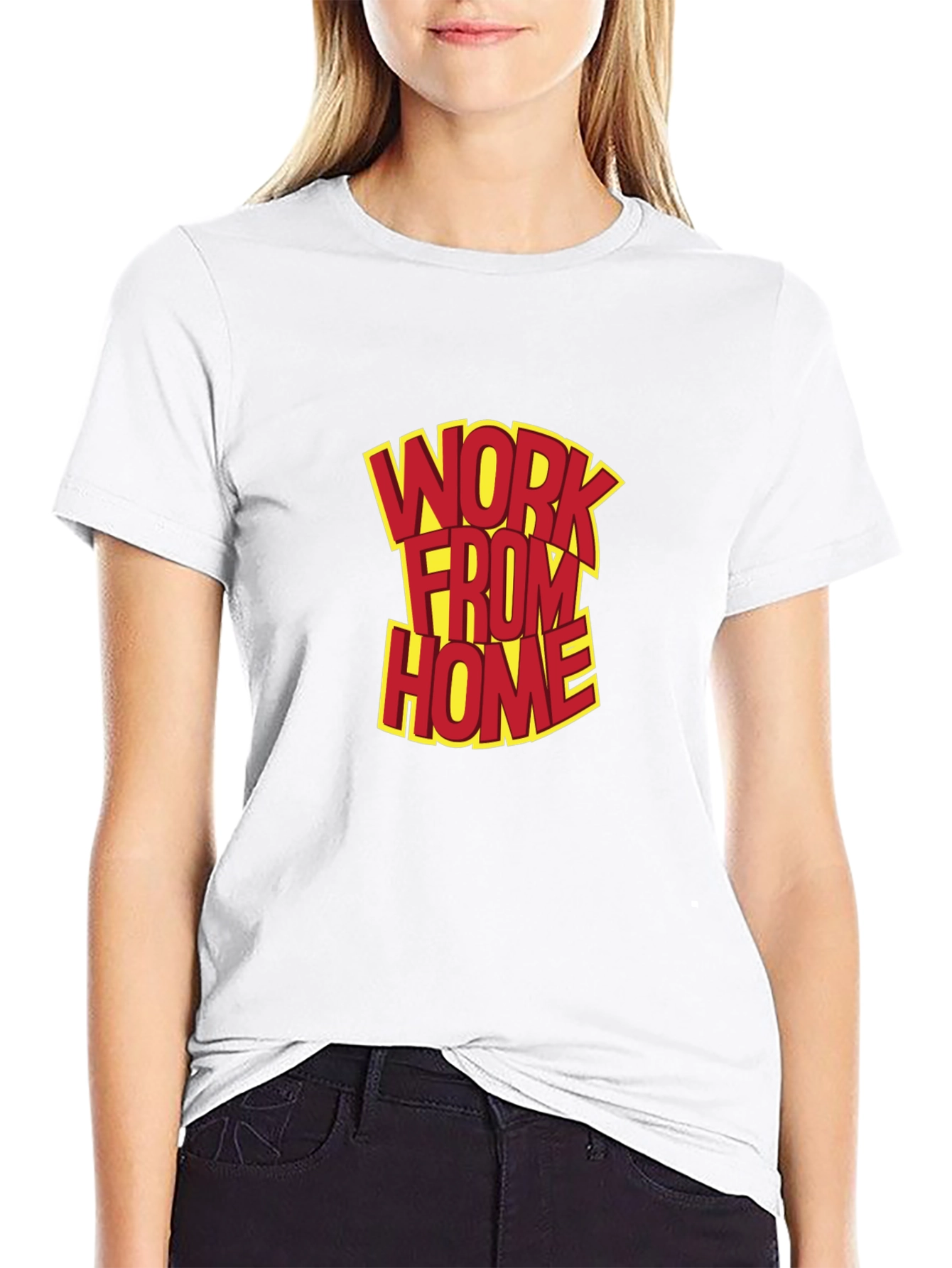 Work From Home Graphic Tee - Black