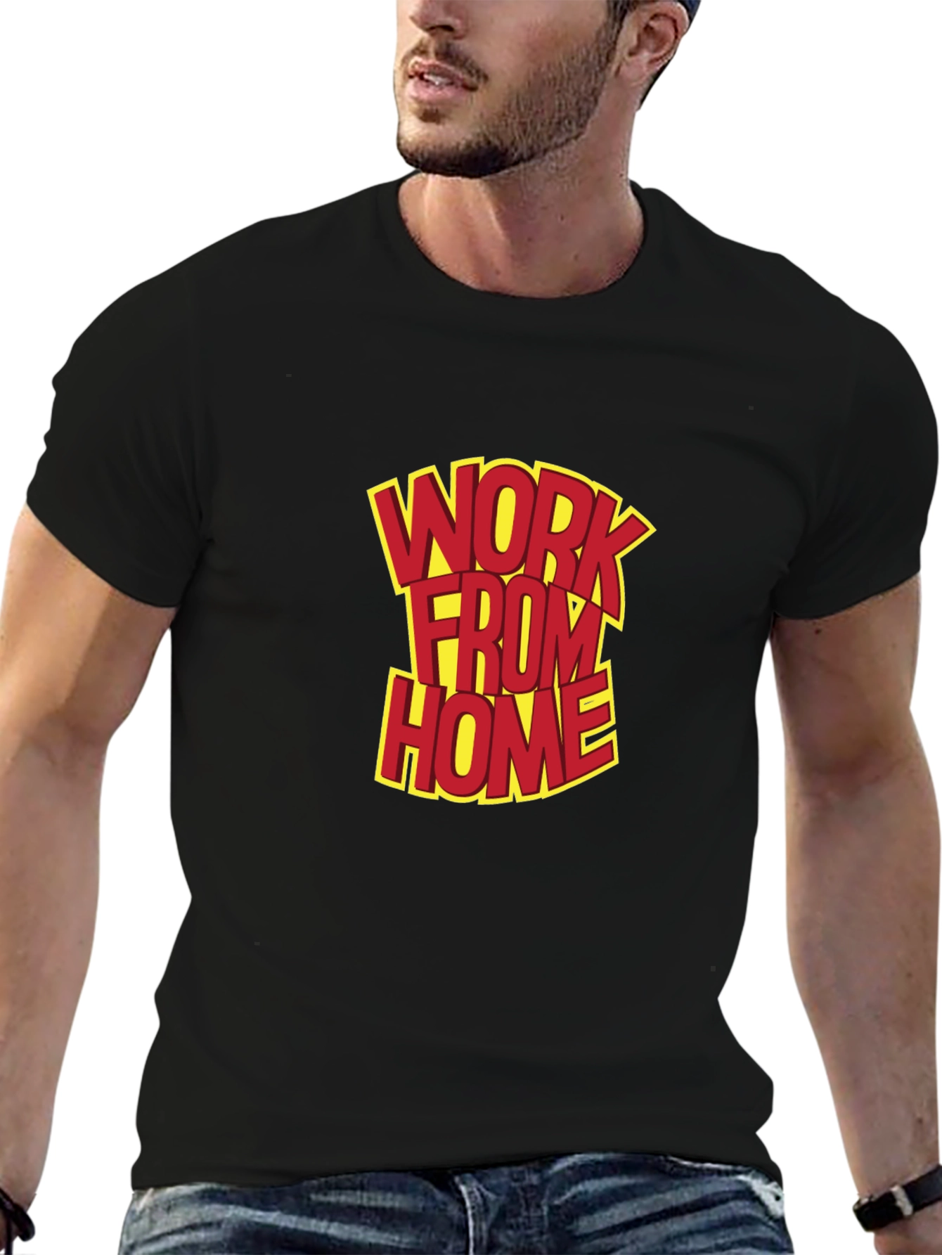 Work From Home Graphic Tee - Black