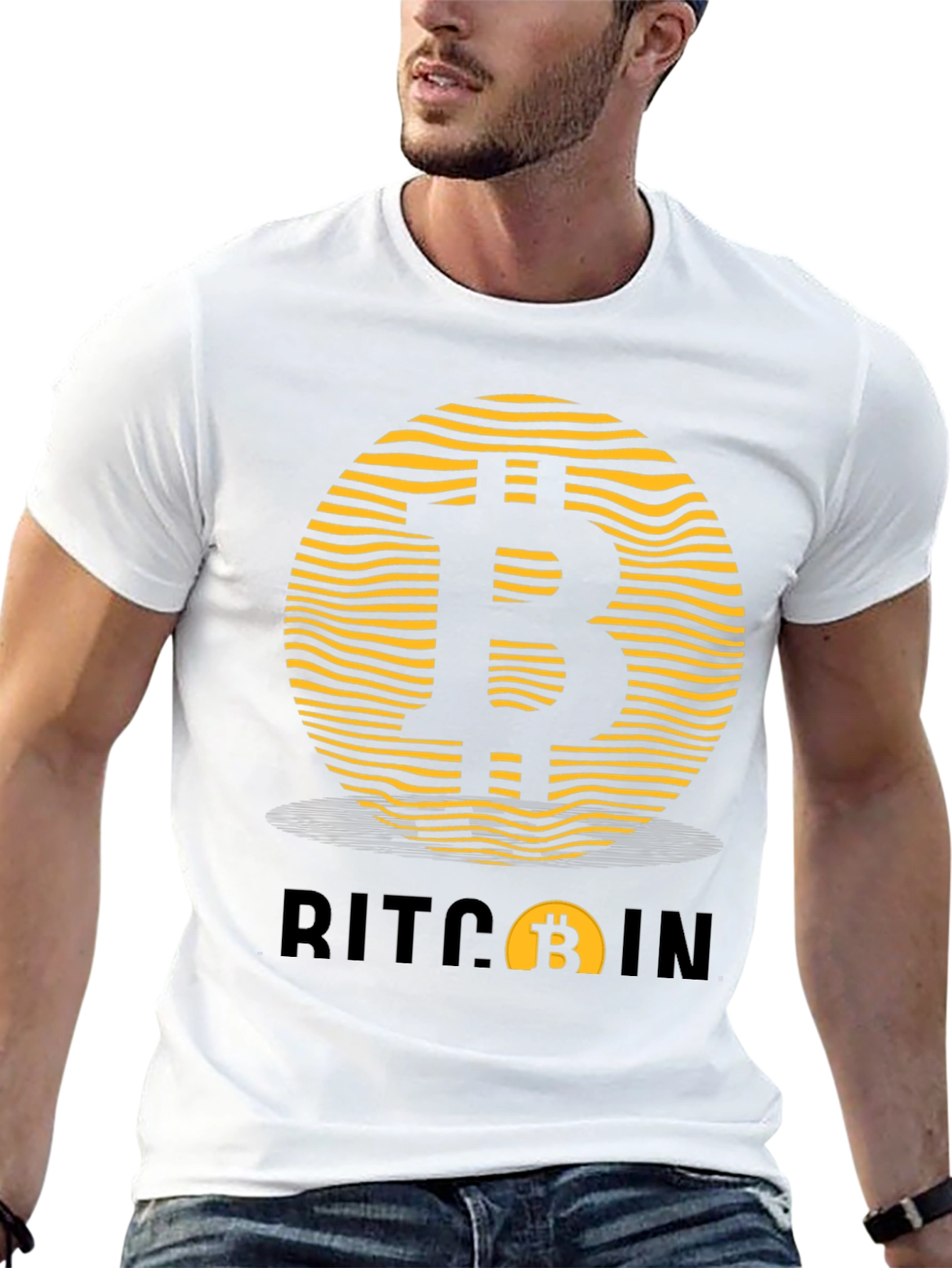 Bitcoin Sunset Graphic T-Shirt