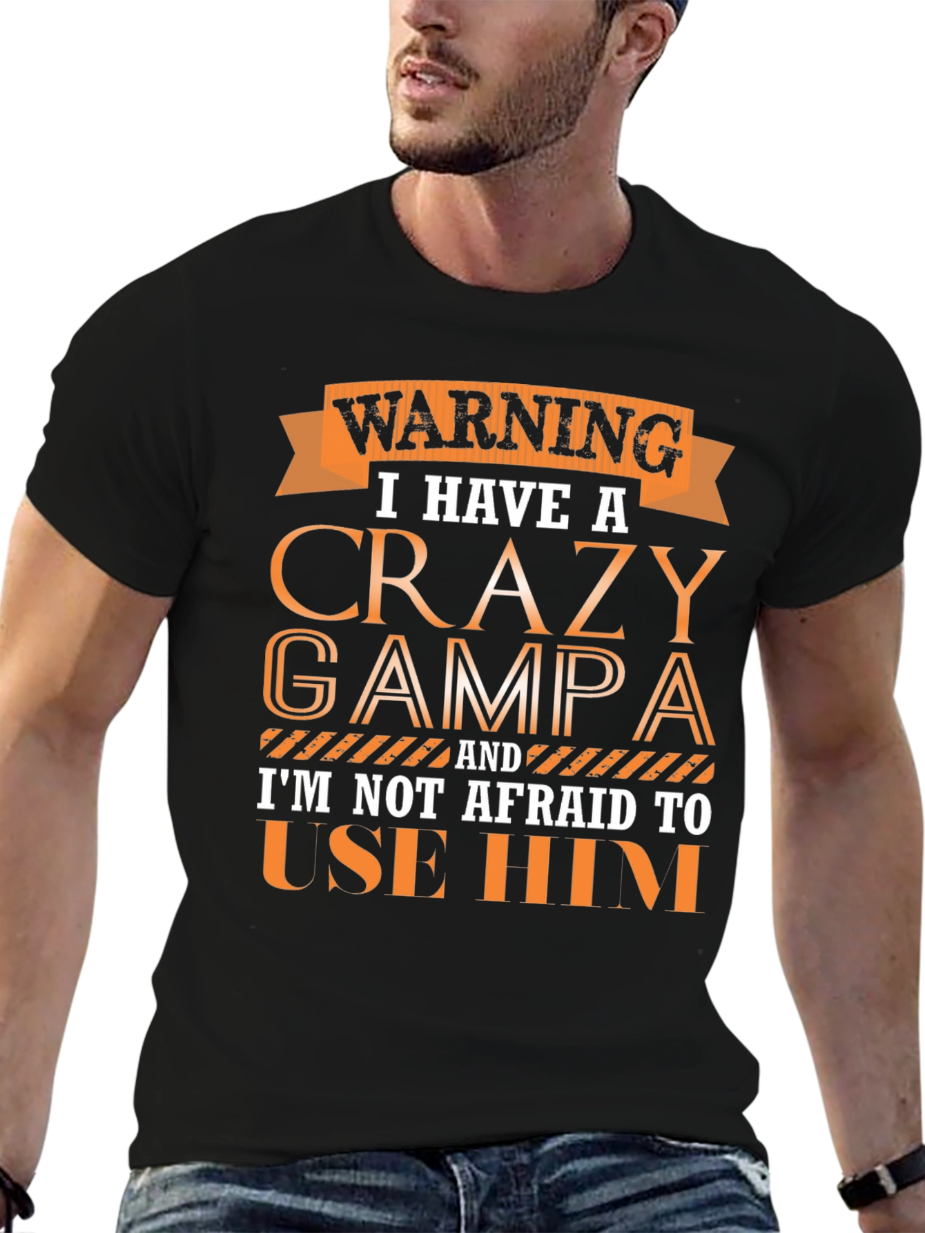 Crazy Grampa Graphic Tee