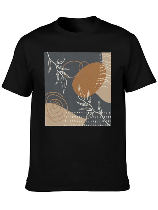 Abstract Art Print Tee - Stylish Casual Wear