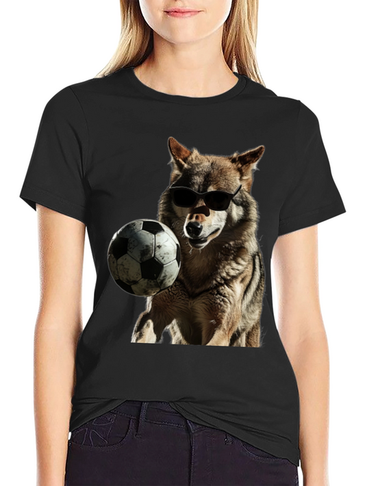 Cool Wolf Soccer T-Shirt