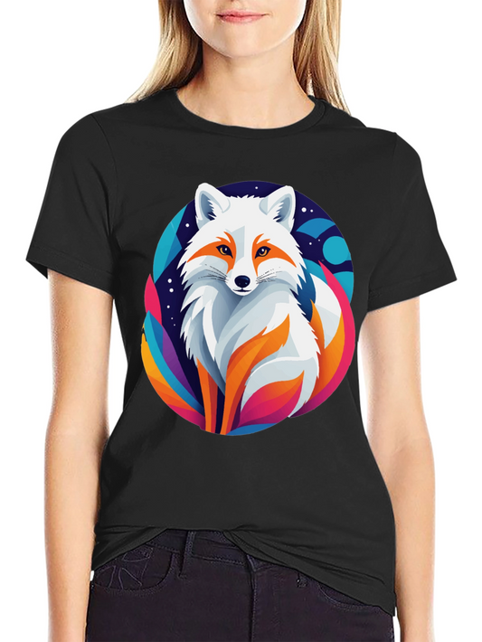 Arctic Fox Graphic Tee - Unique Colorful Design