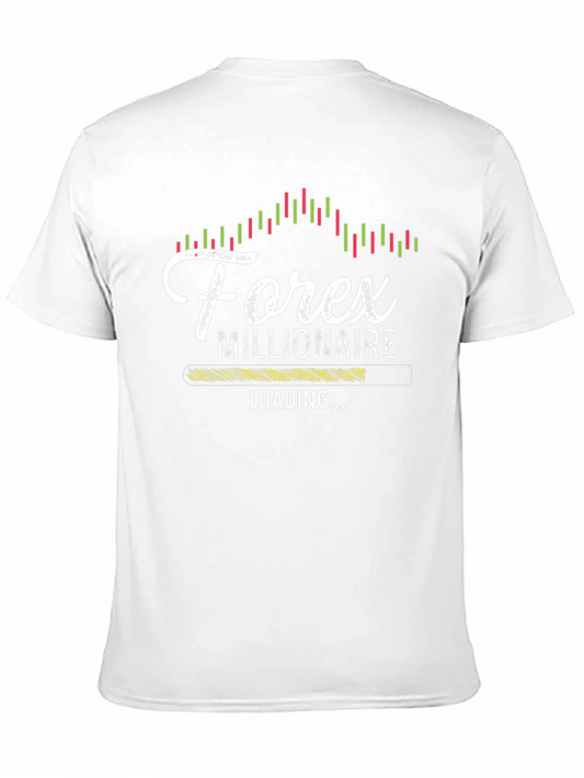 Forex Millionaire Loading T-Shirt - Black Graphic Tee