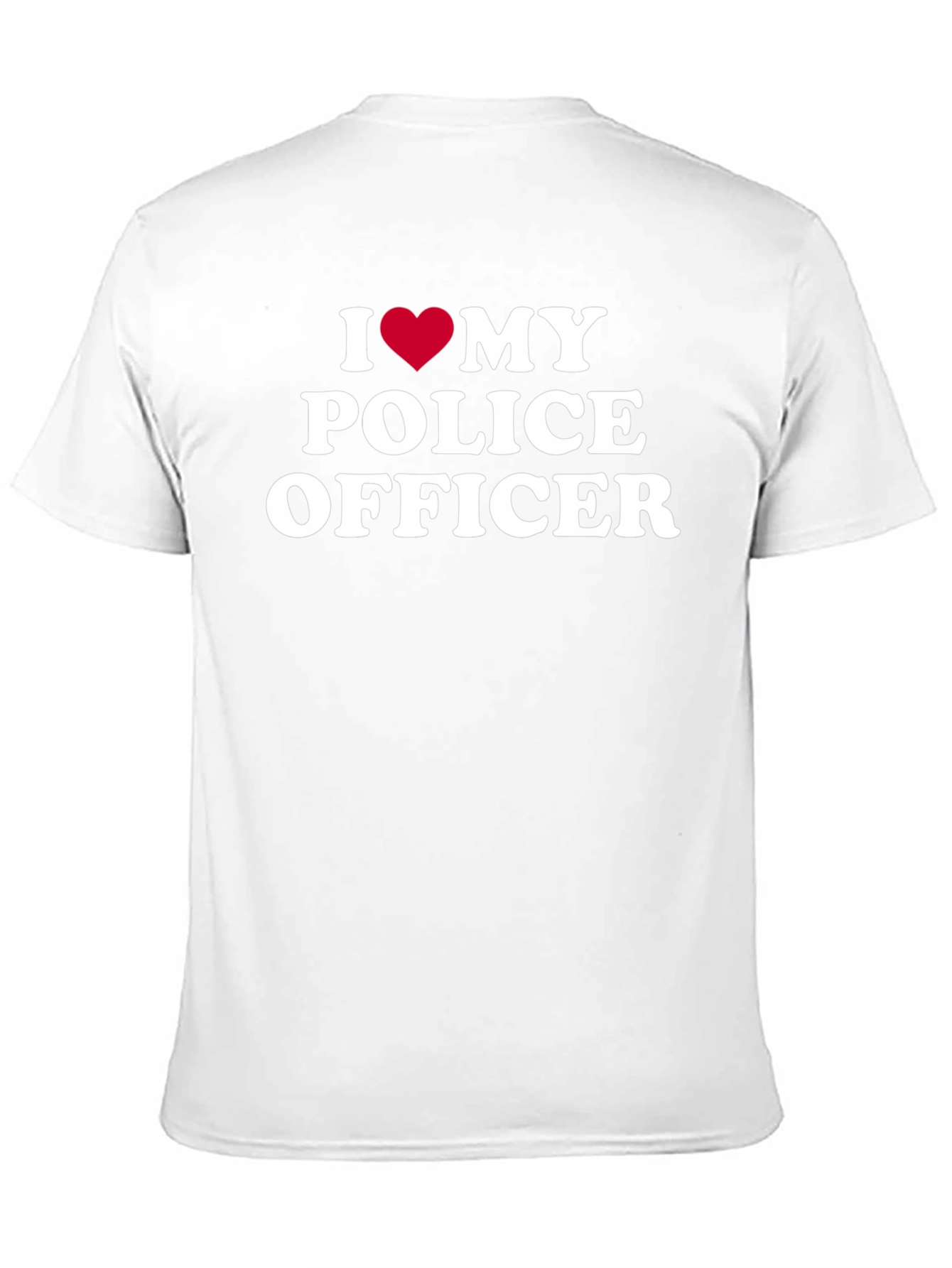 I Heart My Police Officer Graphic T-Shirt