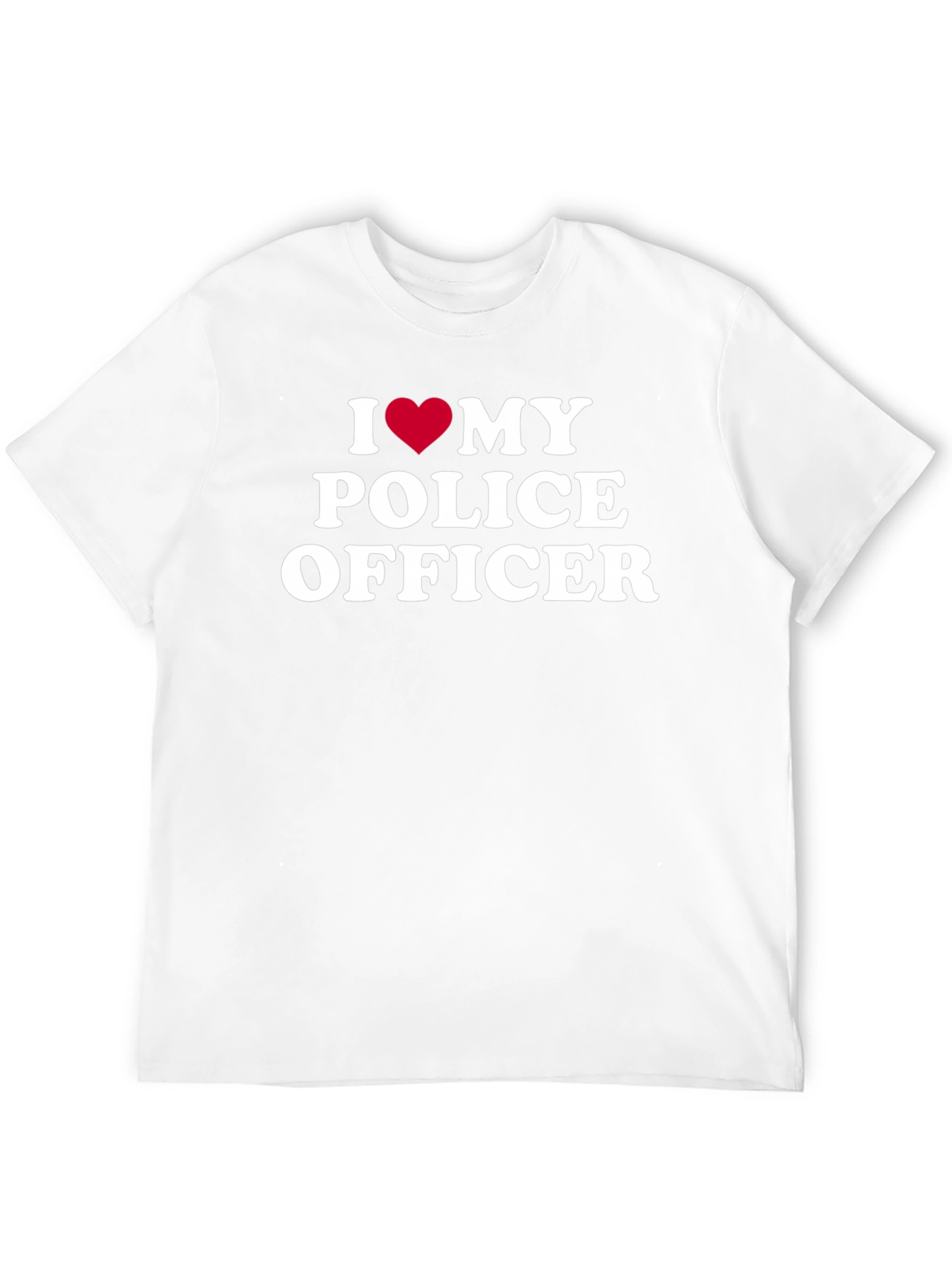 I Heart My Police Officer Graphic T-Shirt