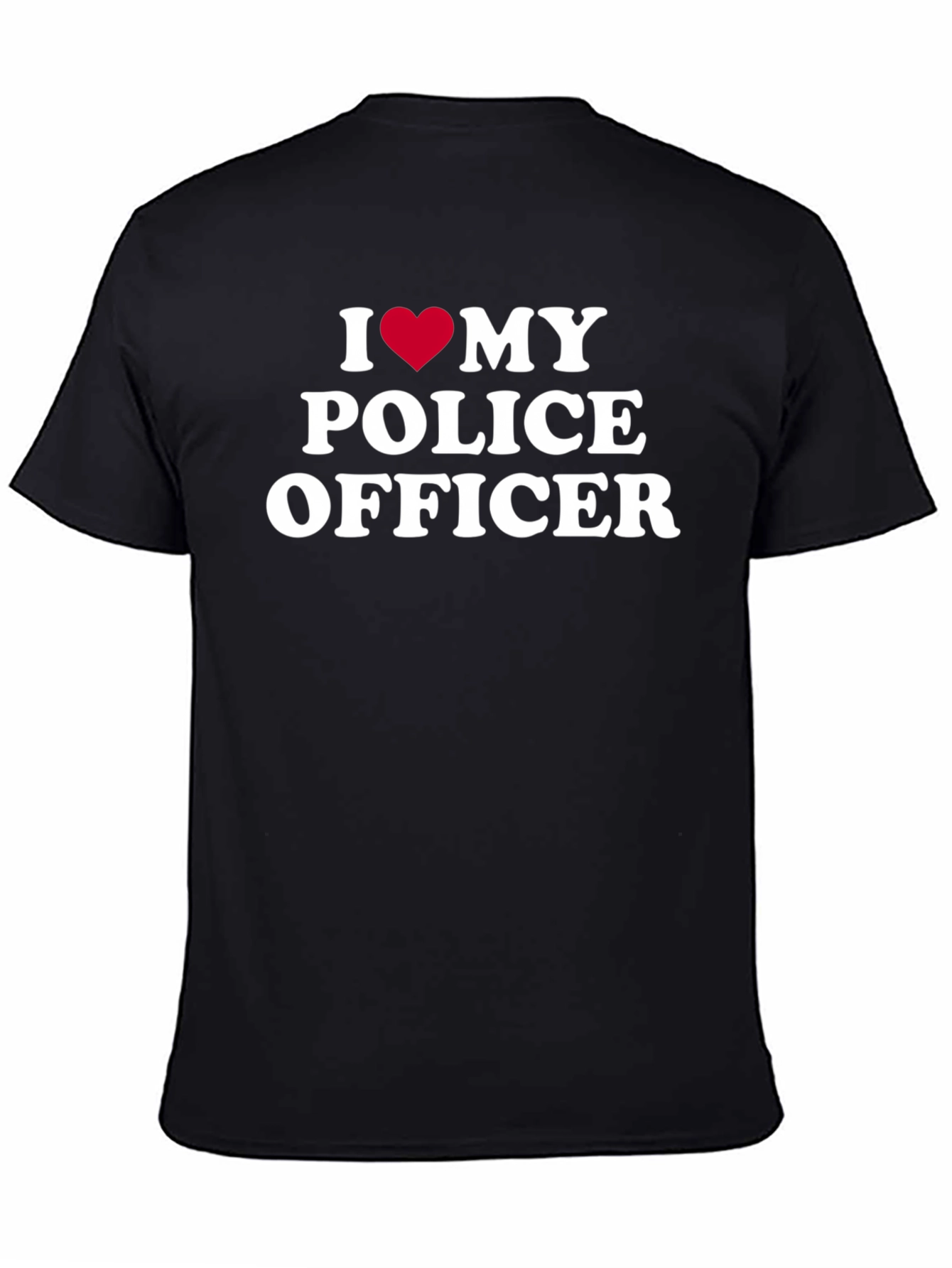 I Heart My Police Officer Graphic T-Shirt