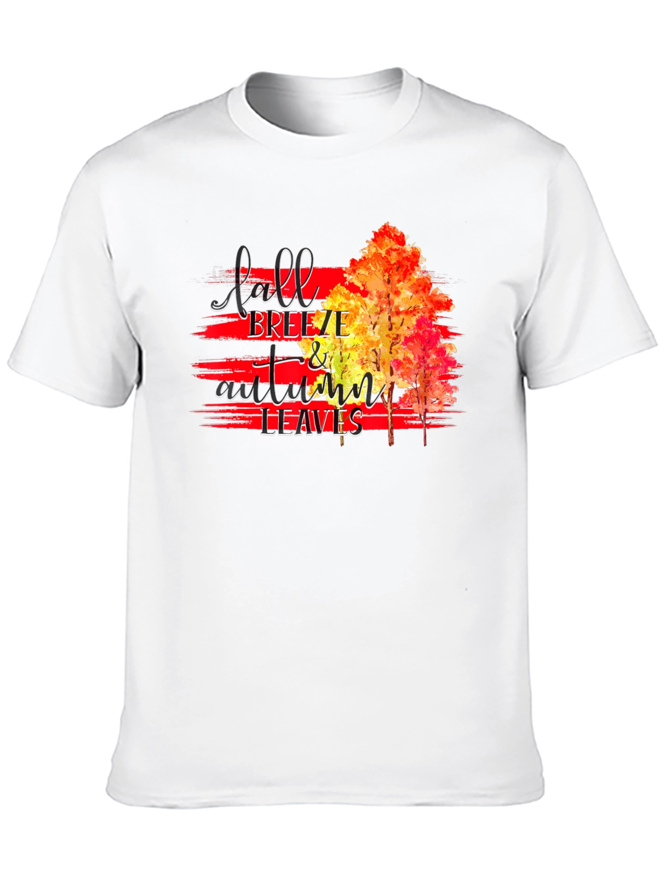 Fall Breeze & Autumn Leaves Graphic T-Shirt