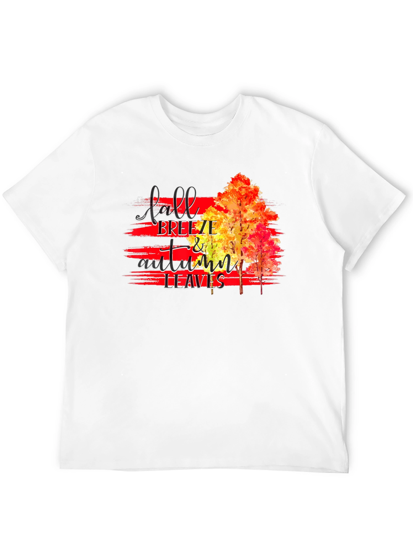 Fall Breeze & Autumn Leaves Graphic T-Shirt